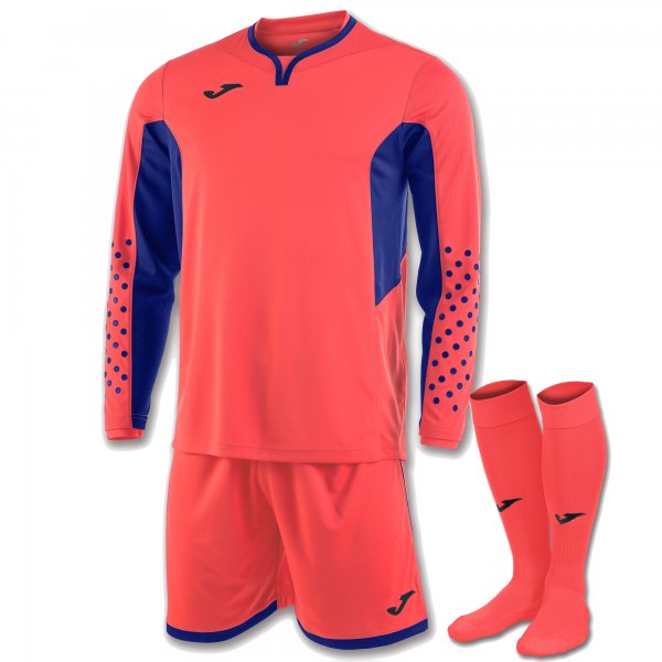 ZAMORA III SET GOALKEEPER CORAL FLUOR L/S