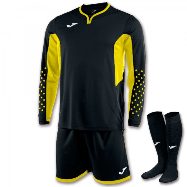 ZAMORA III SET GOALKEEPER BLACK-YELLOW L/S