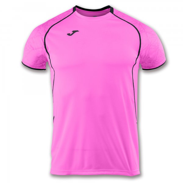 T-SHIRT OLIMPIA PINK-BLACK S/S