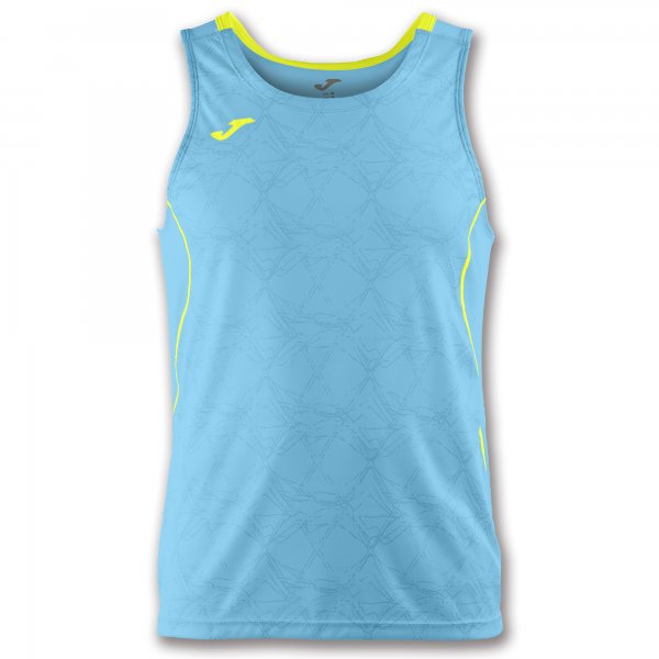 T-SHIRT OLIMPIA TURQUOISE-YELLOW SLEEVELESS