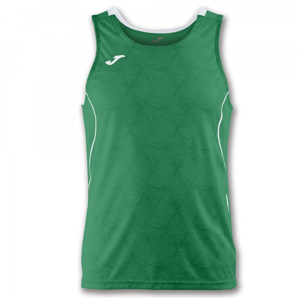 T-SHIRT OLIMPIA GREEN-WHITE SLEEVELESS