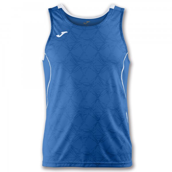 T-SHIRT OLIMPIA ROYAL-WHITE SLEEVELESS