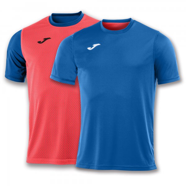 T-SHIRT COMBI REVERSIBLE ROYAL-ORANGE S/S