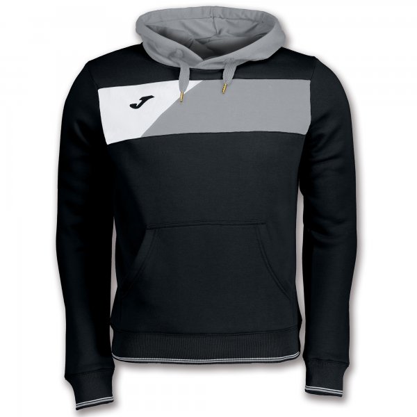 SWEATSHIRT CREW II HOODED BLACK-GREY