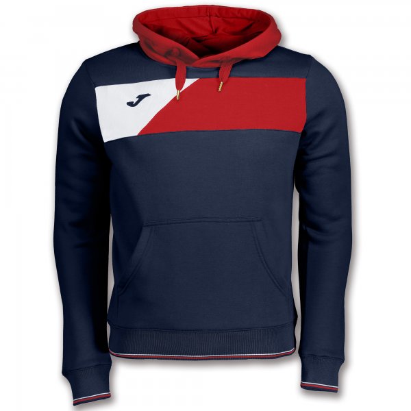 SWEATSHIRT CREW II HOODED NAVY-RED