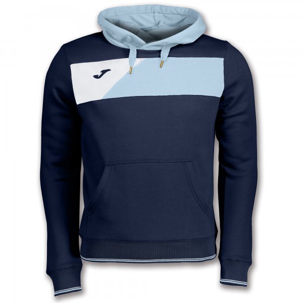 SWEATSHIRT CREW II HOODED NAVY-SKYBLUE