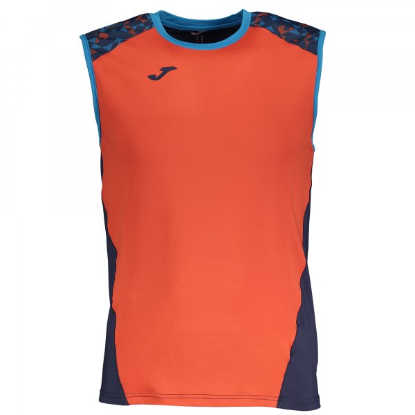HYBRID II SLEEVELESS SHIRT RED-NAVY