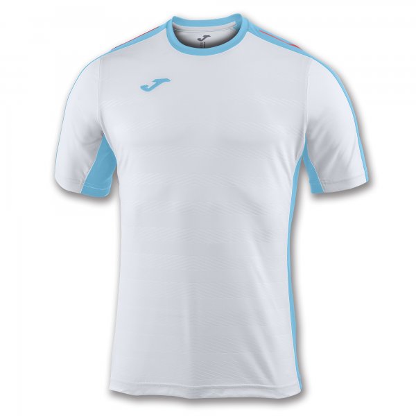 T-SHIRT GRANADA WHITE-TURQUOISE S/S