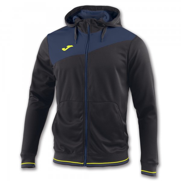JACKET HOODED GRANADA BLACK-BLUE