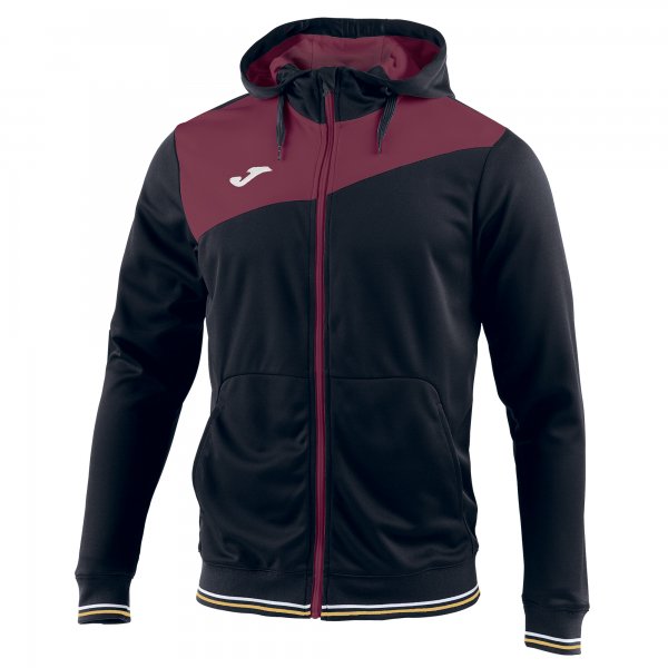JACKET HOODED GRANADA BLACK-RED