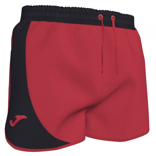 SWIMSUIT SHORT RED-BLACK