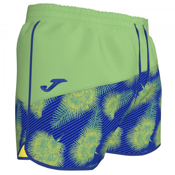 SWIMSUIT SHORT GREEN-ROYAL FEATHERS