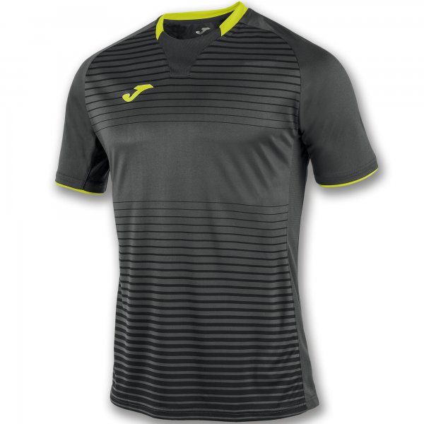 S/S T-SHIRT GALAXY DARK GREY-YELLOW