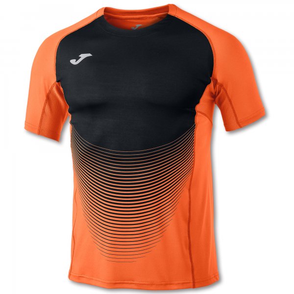 S/S T-SHIRT ELITE VI SALMON PINK-BLACK