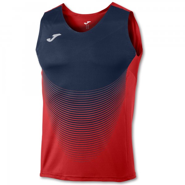 T-SHIRT ELITE VI RED-NAVY SLEEVELESS