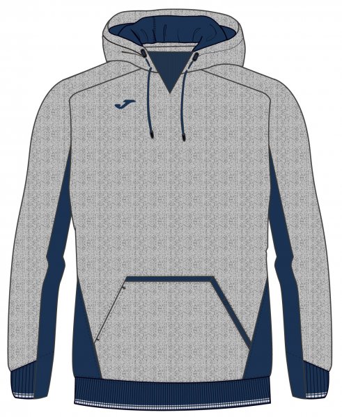 SWEATSHIRT HOODIE CONFORT MELANGE-NAVY