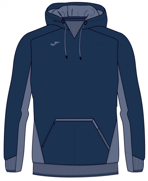 SWEATSHIRT HOODIE CONFORT NAVY-BLUE