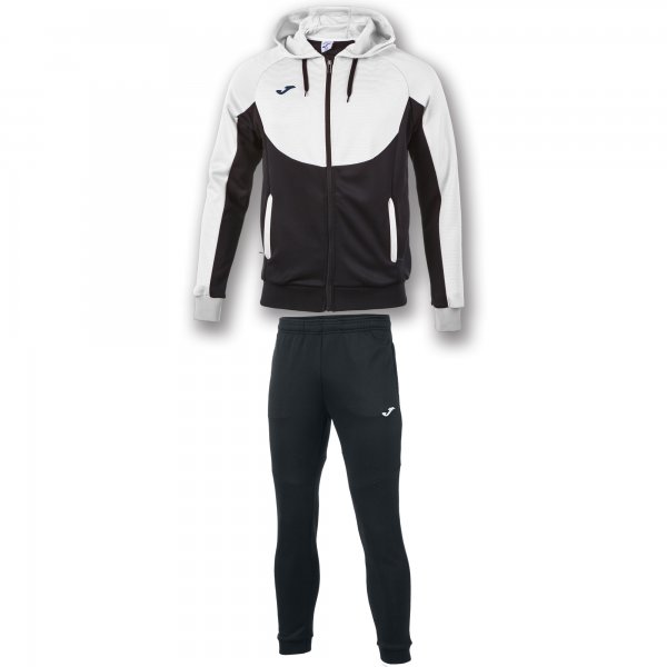 TRACKSUIT HOODIE ESSENTIAL WHITE-BLACK