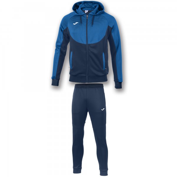 HOODED TRACKSUIT ESSENTIAL ROYAL BLUE-NAVY BLUE