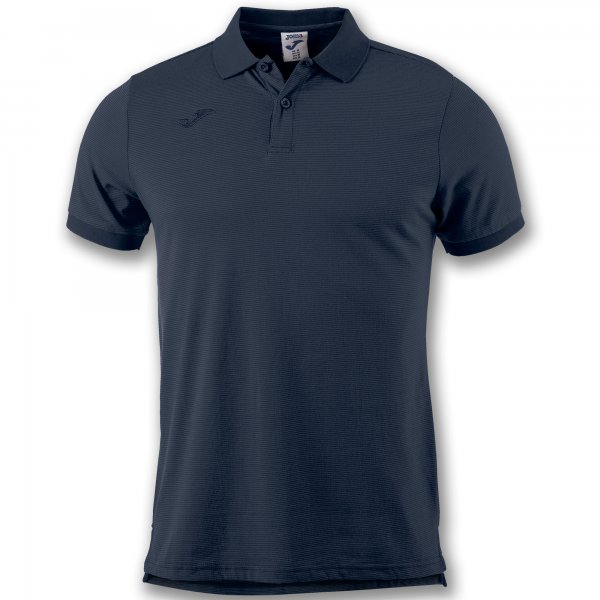 S/S POLO SHIRT WITH STRIPES COMBI VENICE NAVY BLUE
