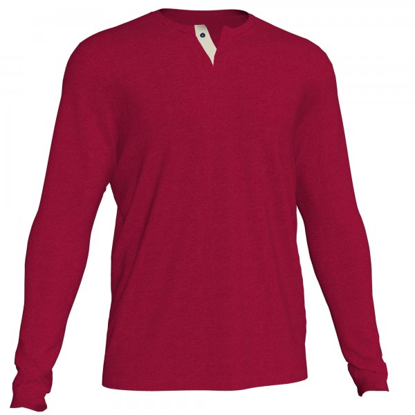 T-SHIRT COTTON RED L/S