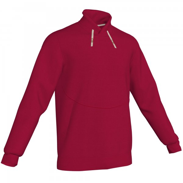 SWEATSHIRT HOODIE COTTON RED