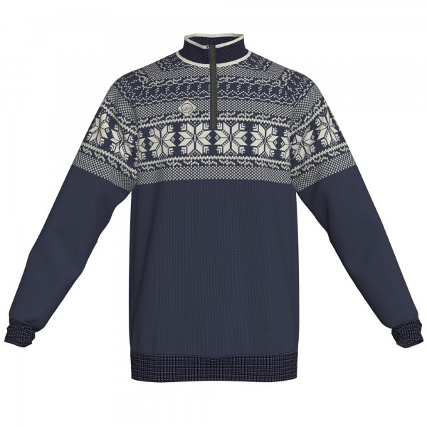 JERSEY WOOL SNOW NAVY