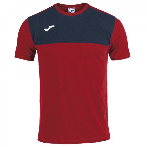 T-SHIRT WINNER COTTON RED-NAVY S/S