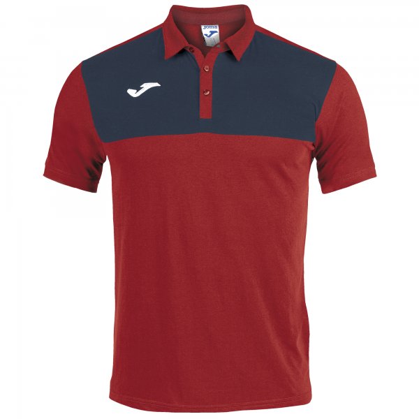 POLO SHIRT WINNER COTTON RED-NAVY S/S
