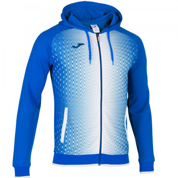 JACKET HOODED SUPERNOVA ROYAL-WHITE