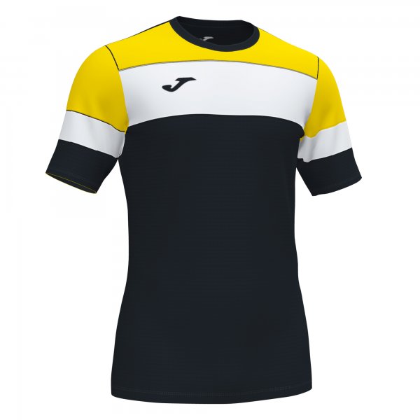 CREW IV COTTON T-SHIRT BLACK-YELLOW S/S