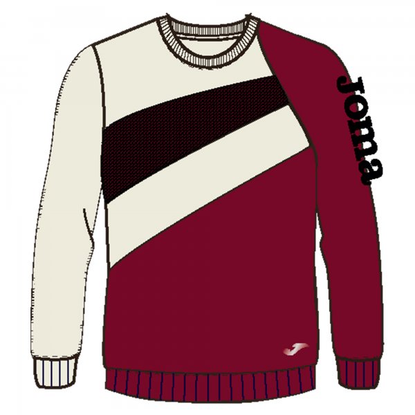 ANCARES SWEATSHIRT RED-BEIGE-BLACK