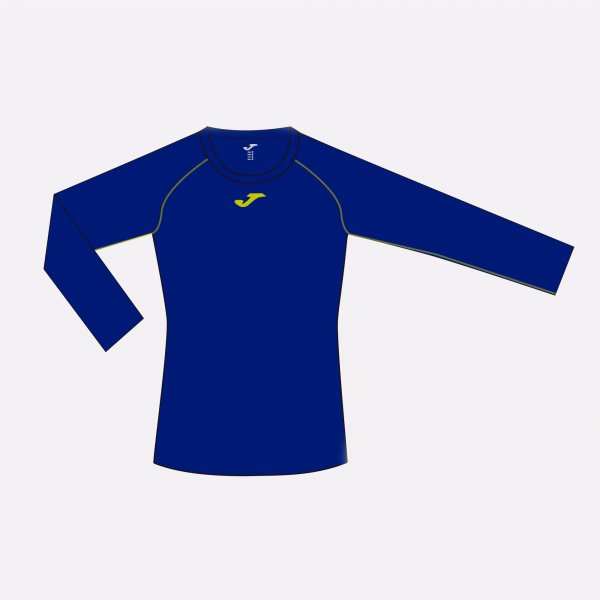 ALMANZOR T-SHIRT BLUE-LIME L/S