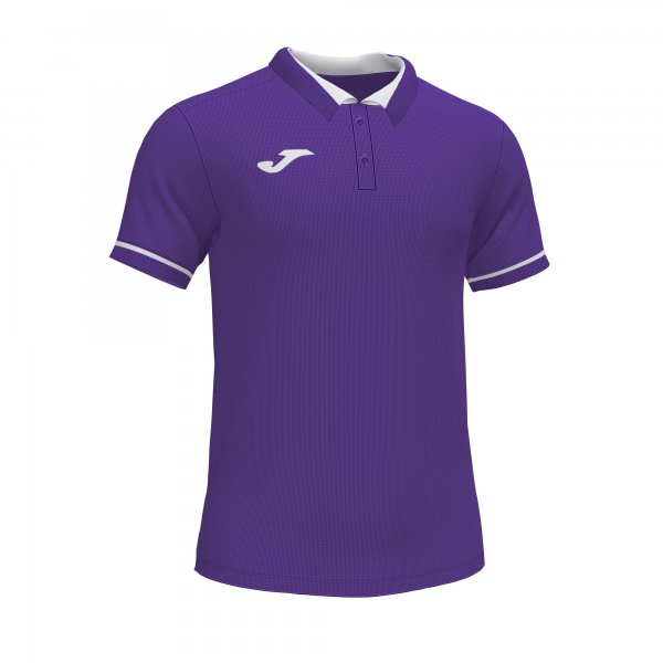 CHAMPIONSHIP VI SHORT SLEEVE POLO PURPLE WHITE