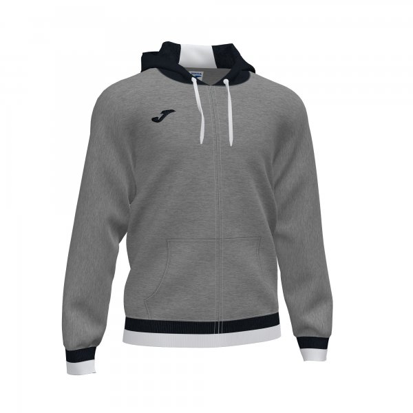 CONFORT II ZIP-UP HOODIE MELANGE GREY BLACK