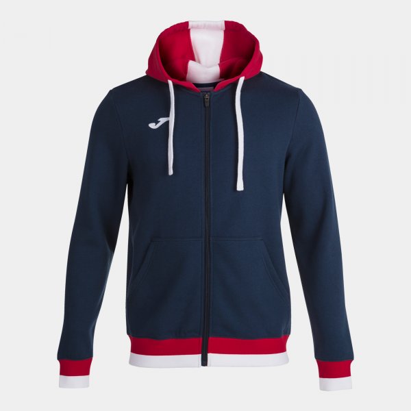 CONFORT II ZIP-UP HOODIE NAVY RED