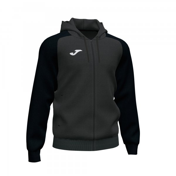 ACADEMY IV ZIP-UP HOODIE ANTHRACITE BLACK