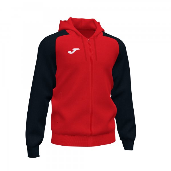 ACADEMY IV ZIP-UP HOODIE RED BLACK