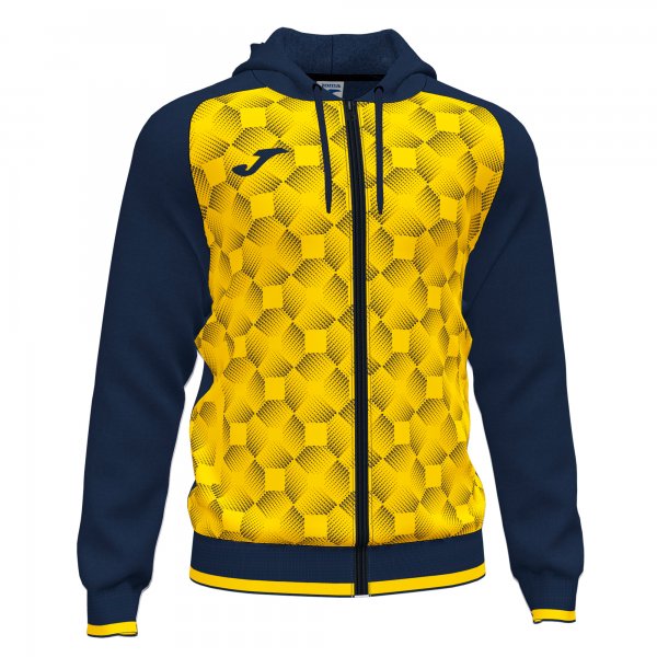 SUPERNOVA III ZIP-UP HOODIE NAVY YELLOW