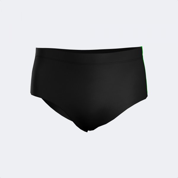 SPLASH SWIM BRIEF BLACK FLUOR GREEN