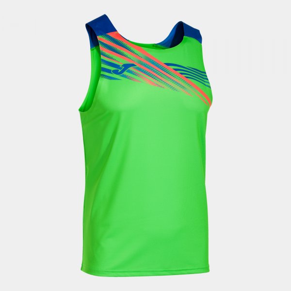 ELITE X SLEEVELESS SHIRT FLUOR GREEN ROYAL