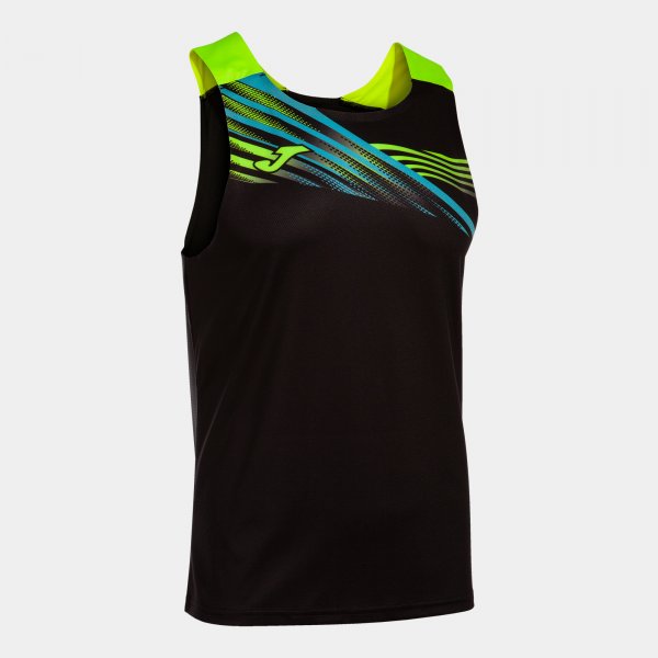 ELITE X SLEEVELESS SHIRT BLACK FLUOR YELLOW