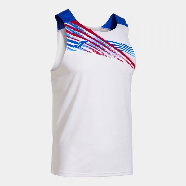 ELITE X SLEEVELESS SHIRT WHITE ROYAL