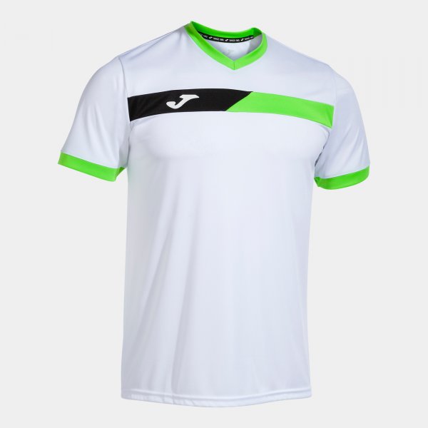 COURT SHORT SLEEVE T-SHIRT WHITE FLUOR GREEN