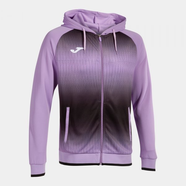 TIGER V ZIP-UP HOODIE PURPLE BLACK