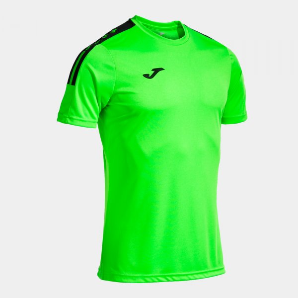 OLIMPIADA  SHORT SLEEVE T-SHIRT FLUOR GREEN BLACK