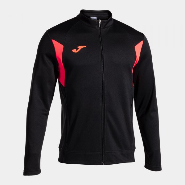 WINNER III FULL ZIP SWEATSHIRT BLACK FLUOR CORAL