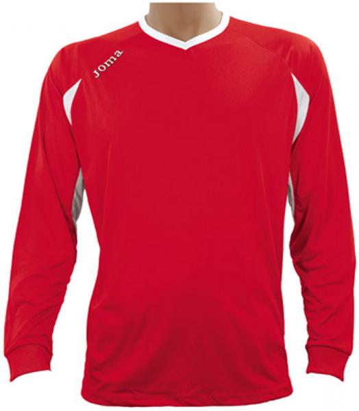 SHIRT CORINTO L/S RED WHITE