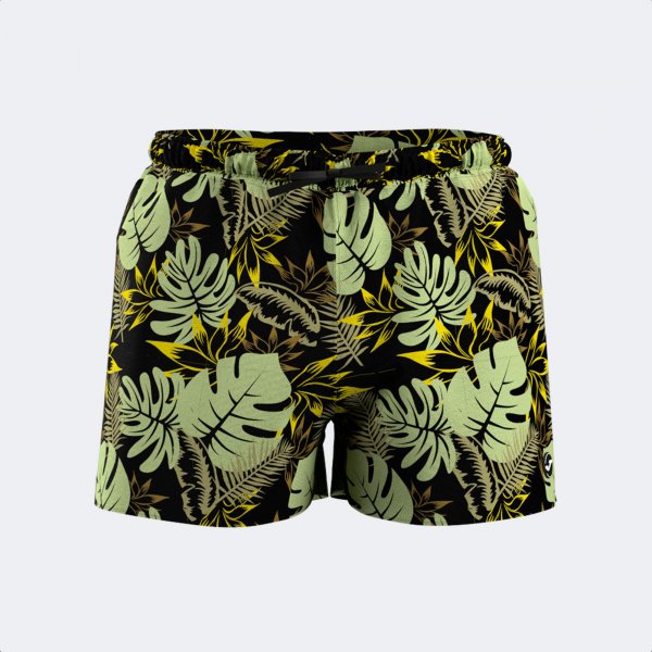 SANTA MÓNICA SWIM SHORTS LIME BLACK