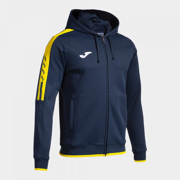 OLIMPIADA ZIP-UP HOODIE NAVY YELLOW